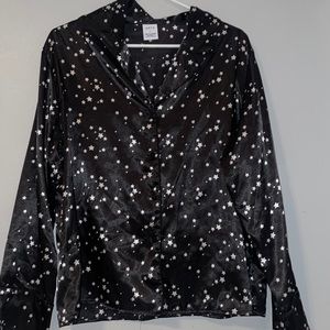 Matching pajama set with star detailing